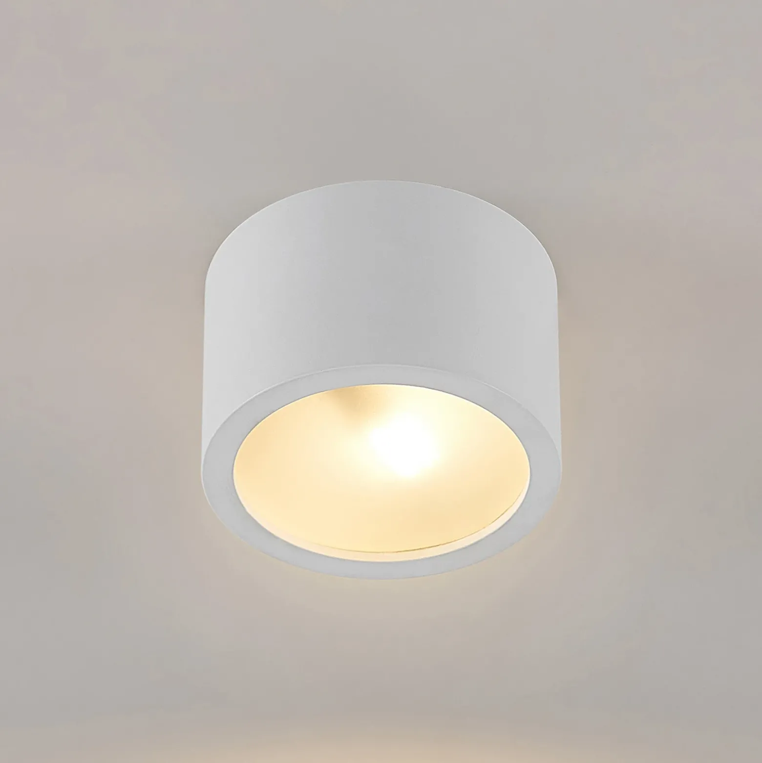 Arcchio downlight Nieva, G9, blanco, redondo, Ø 10cm, metal