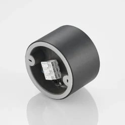 Arcchio downlight Nieva, G9, negro, redondo, Ø 10cm, metal