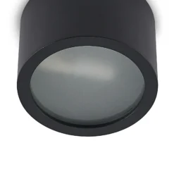 Arcchio downlight Nieva, G9, negro, redondo, Ø 10cm, metal