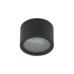 Arcchio downlight Nieva, G9, negro, redondo, Ø 10cm, metal