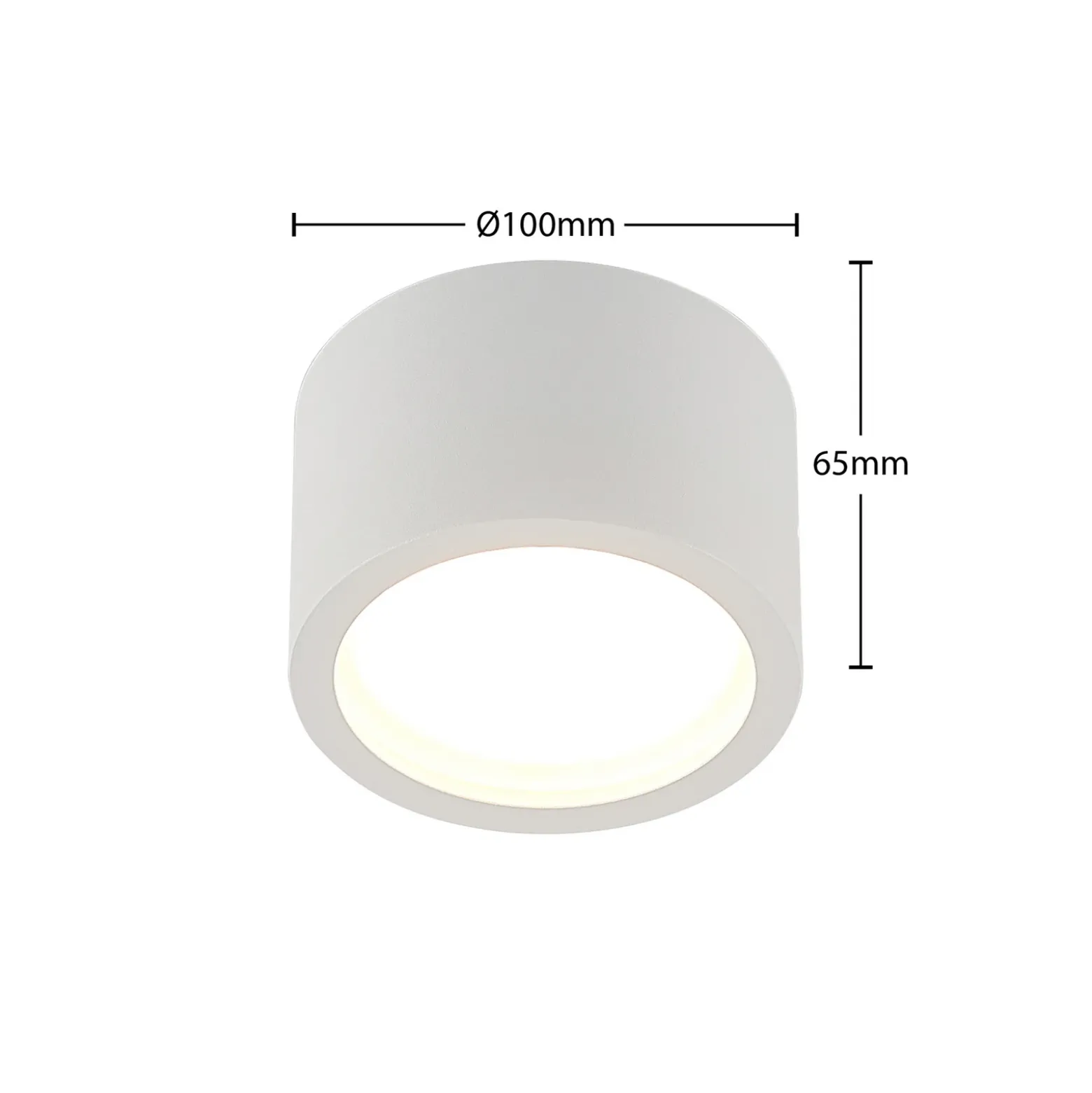 Arcchio downlight Nieva, GX53, blanco, redondo, Ø 10cm, metal