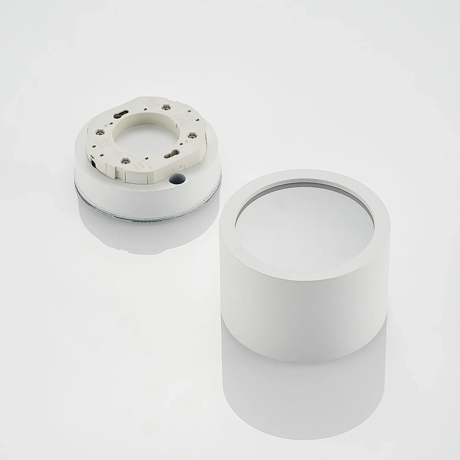 Arcchio downlight Nieva, GX53, blanco, redondo, Ø 10cm, metal