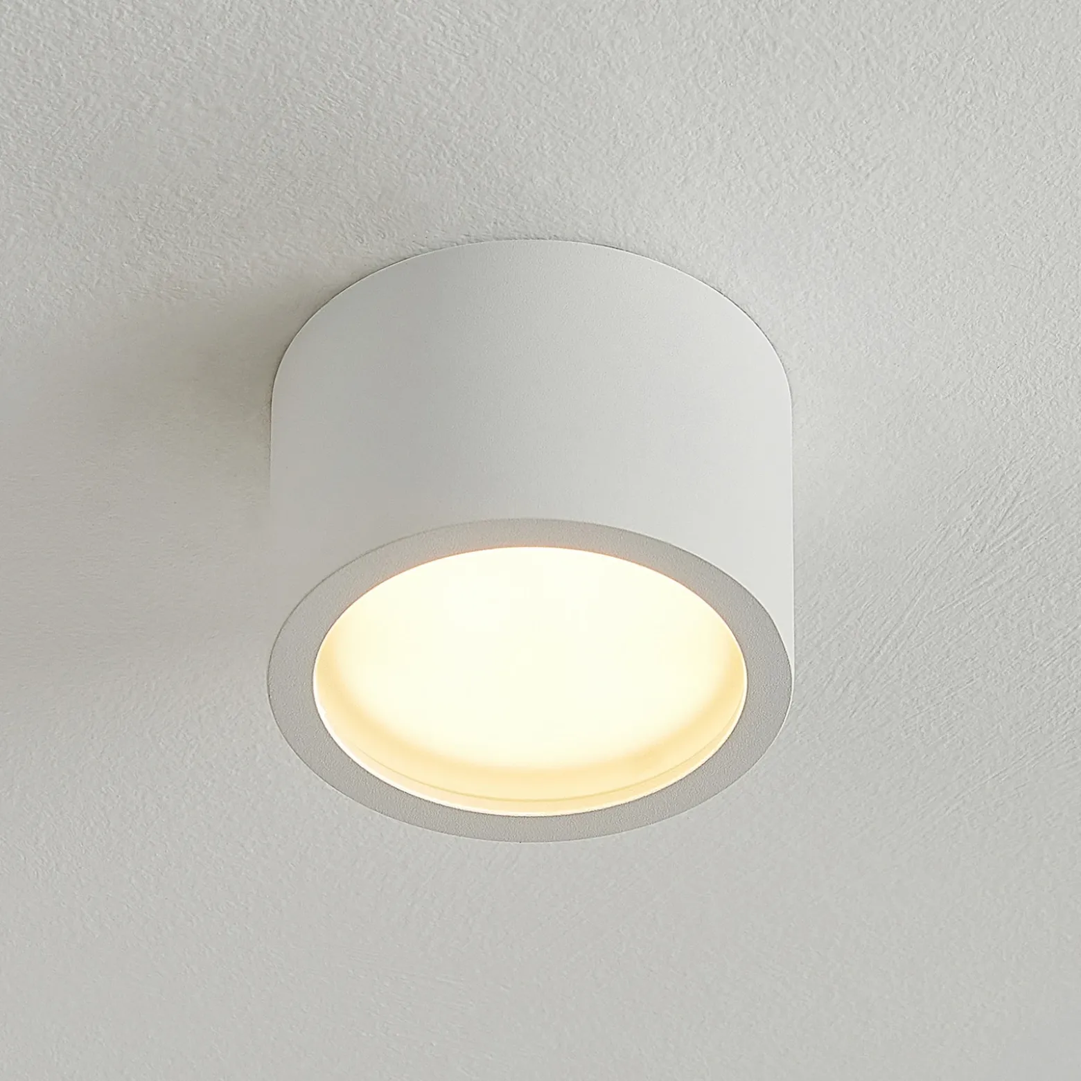Arcchio downlight Nieva, GX53, blanco, redondo, Ø 10cm, metal