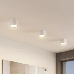 Arcchio downlight Nieva, GX53, blanco, redondo, Ø 10cm, metal