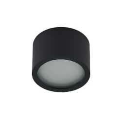 Arcchio downlight Nieva, GX53, negro, redondo, Ø 10cm, metal