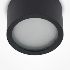 Arcchio downlight Nieva, GX53, negro, redondo, Ø 10cm, metal