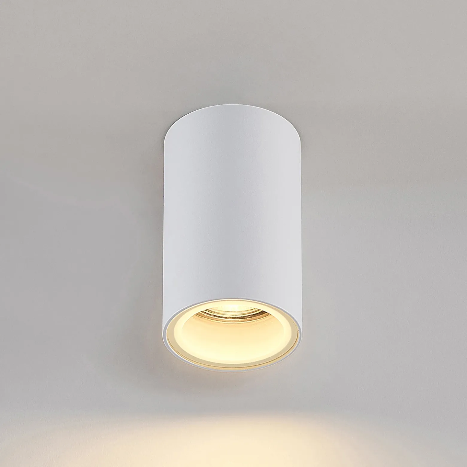 Arcchio downlight Olivir, blanco, metal, Ø 6cm, GU10, IP44