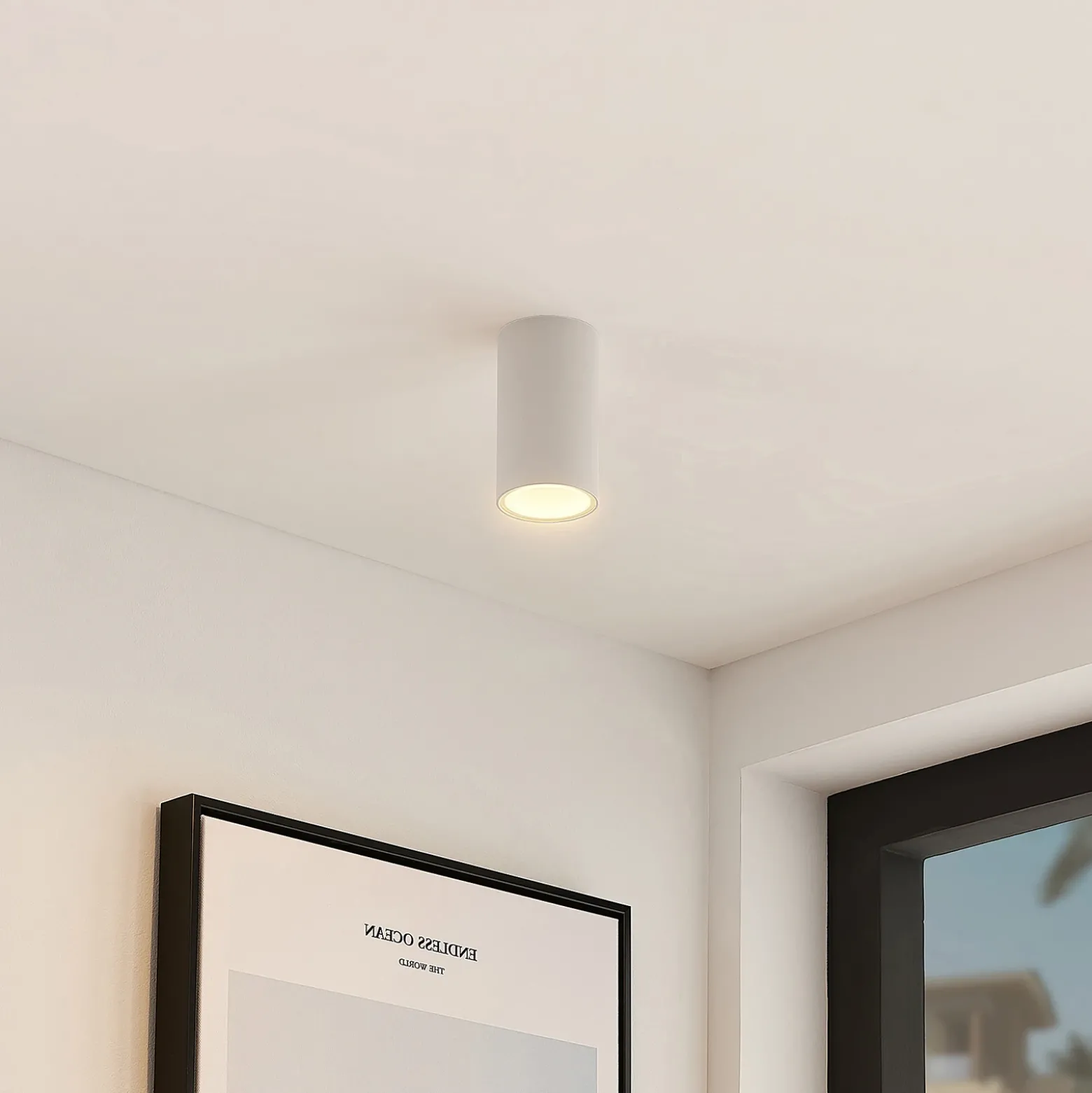 Arcchio downlight Olivir, blanco, metal, Ø 6cm, GU10, IP44