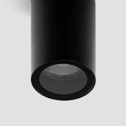 Arcchio downlight Olivir, negro, metal, Ø 6cm, GU10, IP44