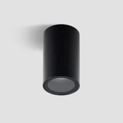 Arcchio downlight Olivir, negro, metal, Ø 6cm, GU10, IP44
