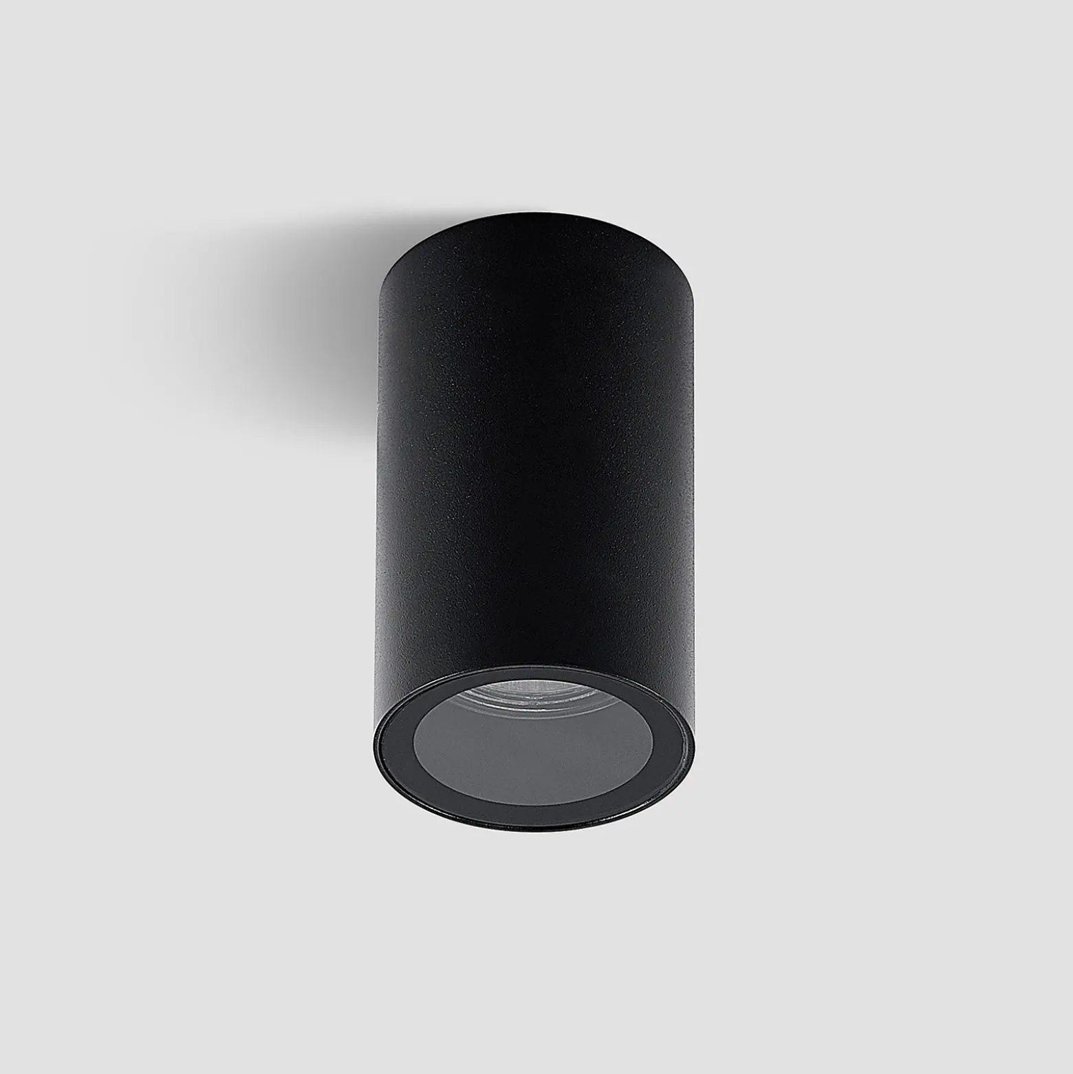 Arcchio downlight Olivir, negro, metal, Ø 6cm, GU10, IP44