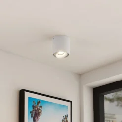 Arcchio downlight Walza, blanco, metal, Ø 9,3cm, GU10