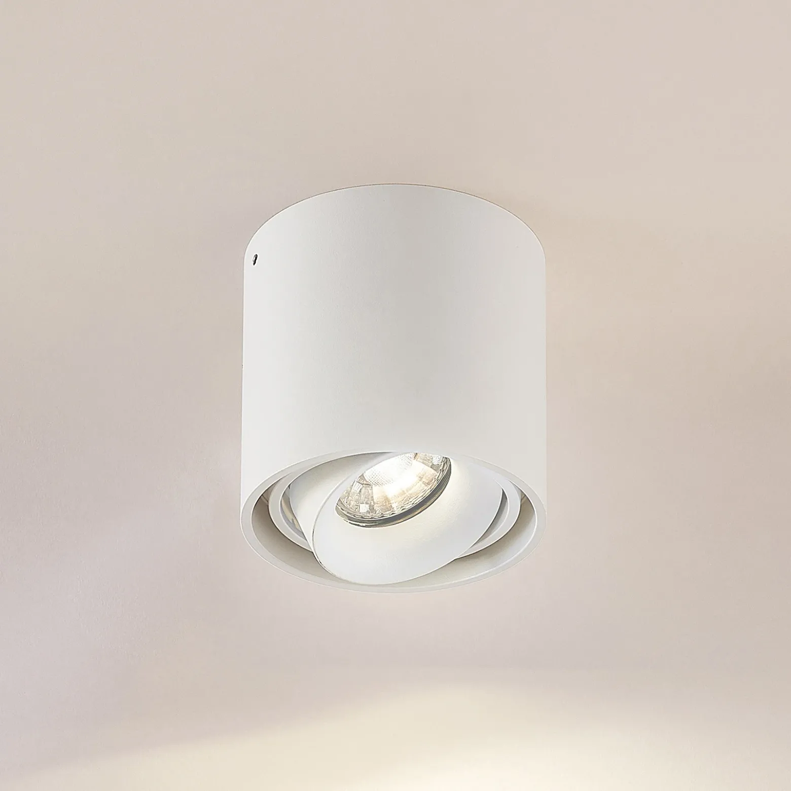 Arcchio downlight Walza, blanco, metal, Ø 9,3cm, GU10