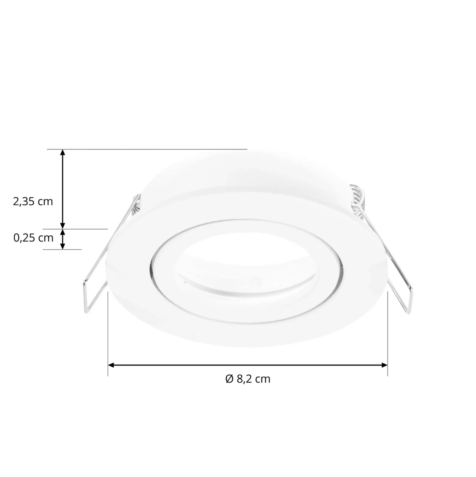Arcchio downlight Zyron, blanco, Ø 8,2 cm