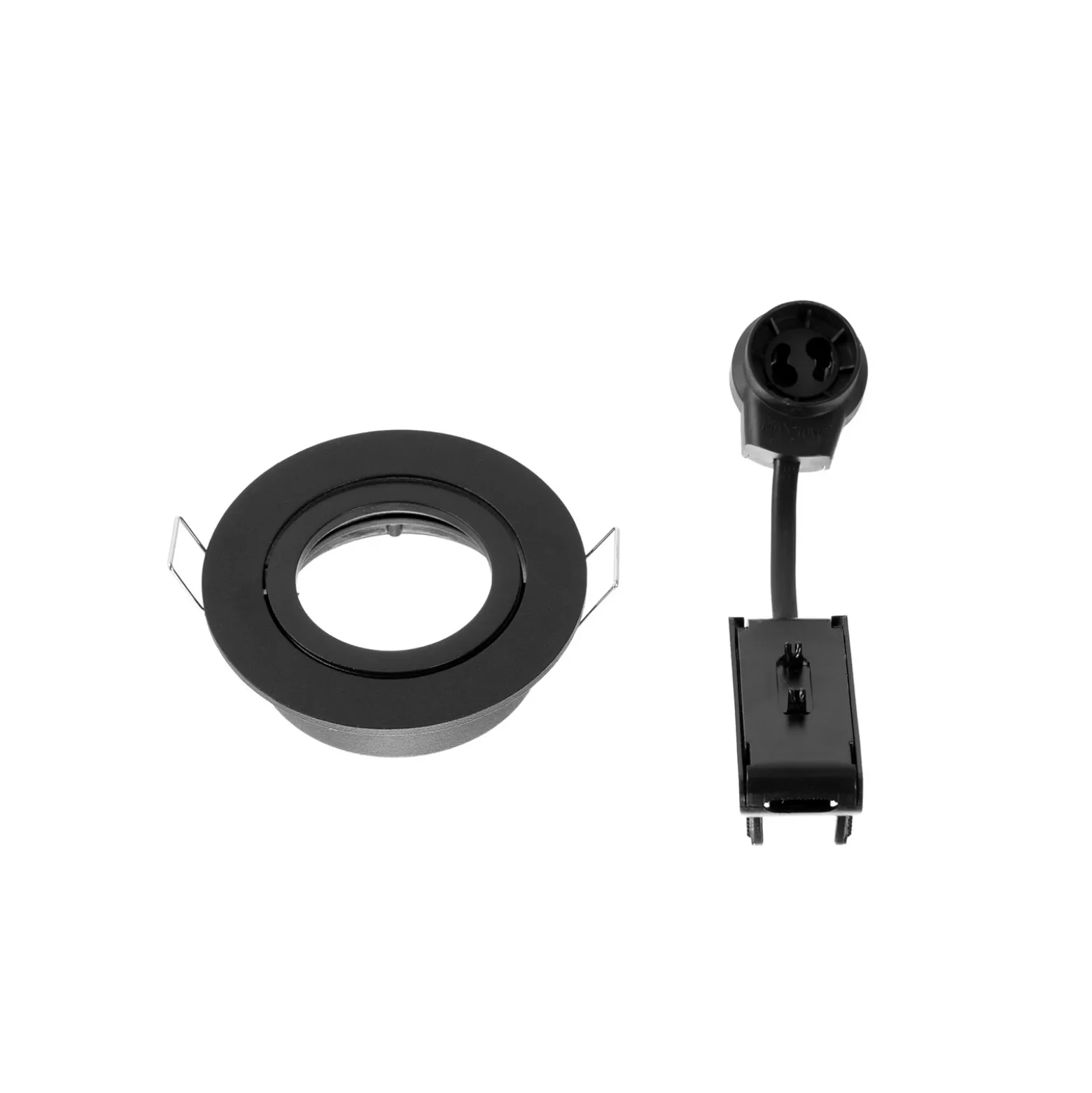 Arcchio downlight Zyron, negro, Ø 8,2 cm