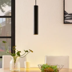 Arcchio Ejona lámpara colgante, altura 35 cm, negro, aluminio