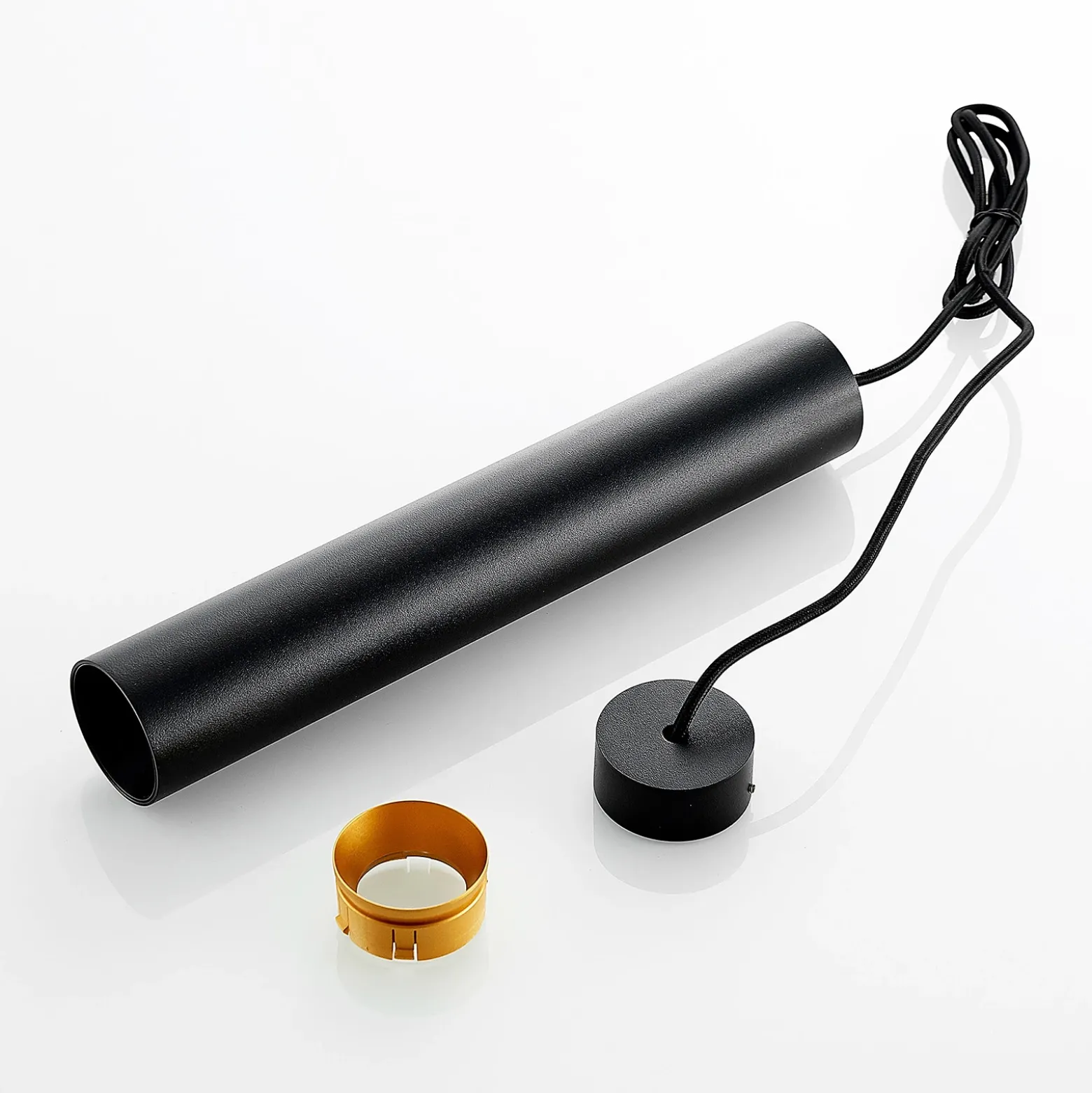 Arcchio Ejona lámpara colgante, altura 35 cm, negro, aluminio