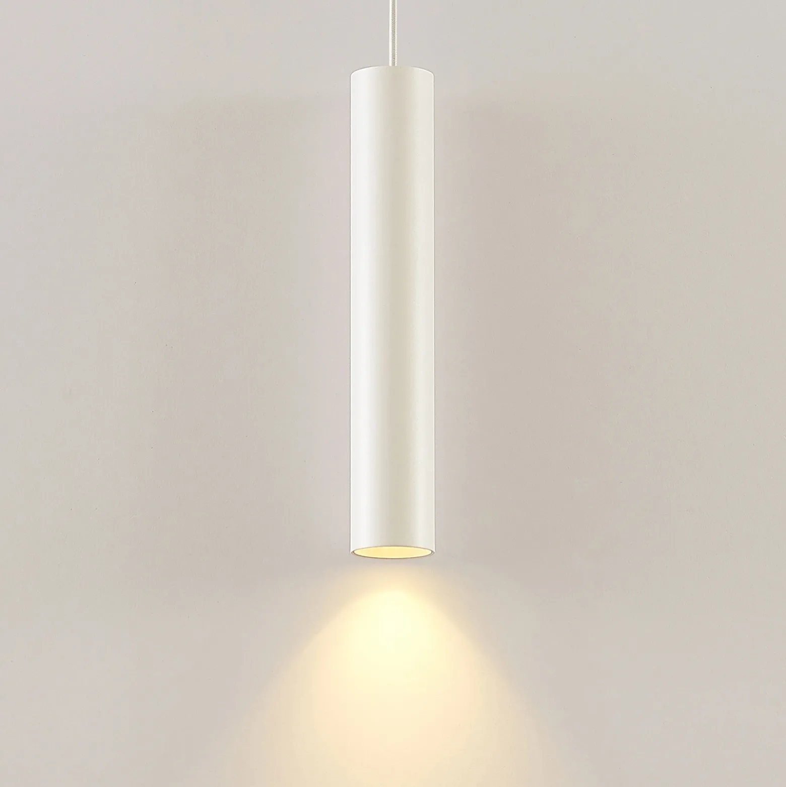 Arcchio Ejona lámpara colgante, altura 35 cm, blanco, aluminio