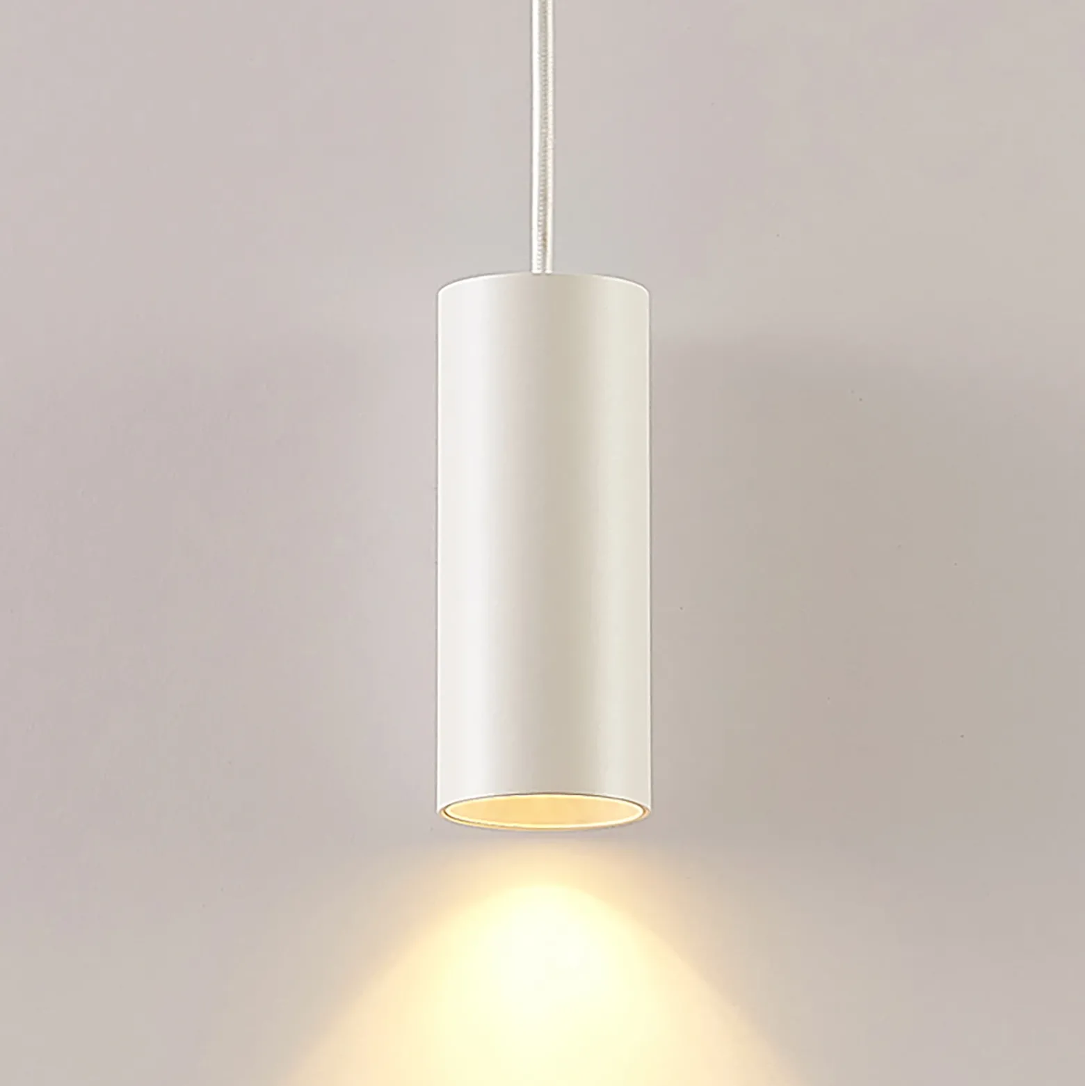 Arcchio Ejona lámpara colgante, altura 15 cm, blanco, aluminio