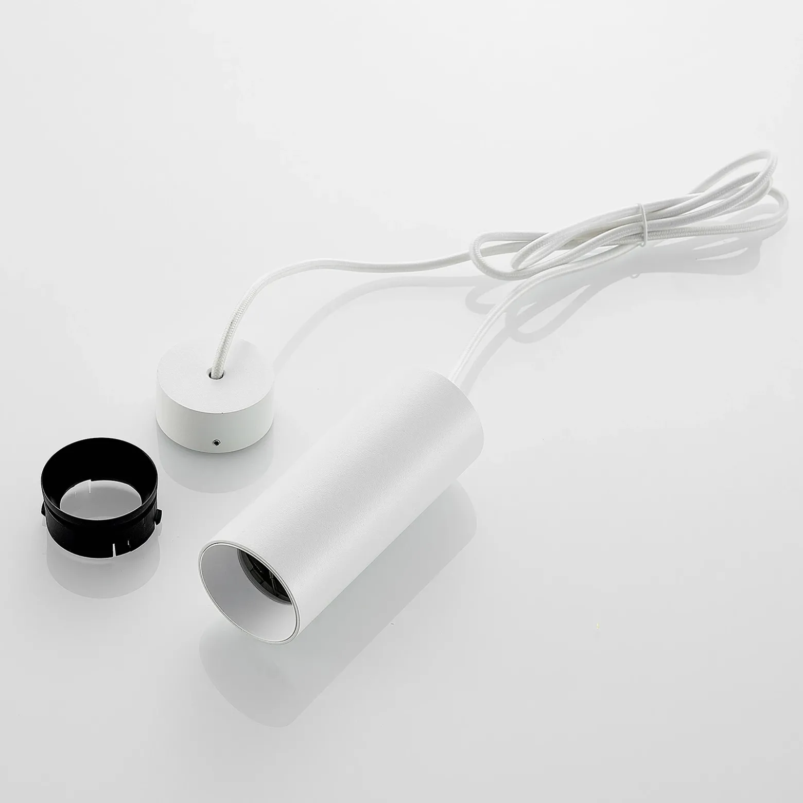 Arcchio Ejona lámpara colgante, altura 15 cm, blanco, aluminio