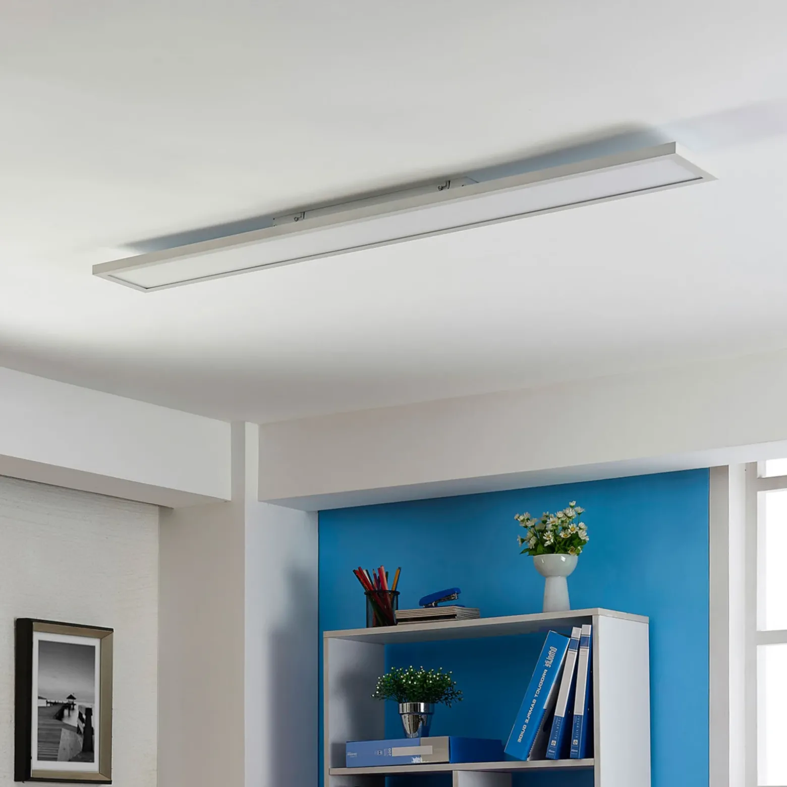 Arcchio Enora panel LED, 3500 lm, blanco, metal, 119,5 cm