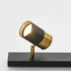 Arcchio Evaro foco, anillo de oro detrás, 5 luces