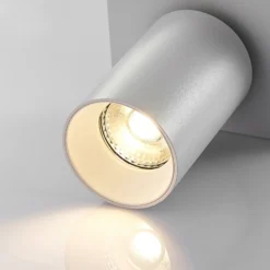 Arcchio Foco Brinja, blanco, angular, Ø 6 cm, 1 luz, GU10