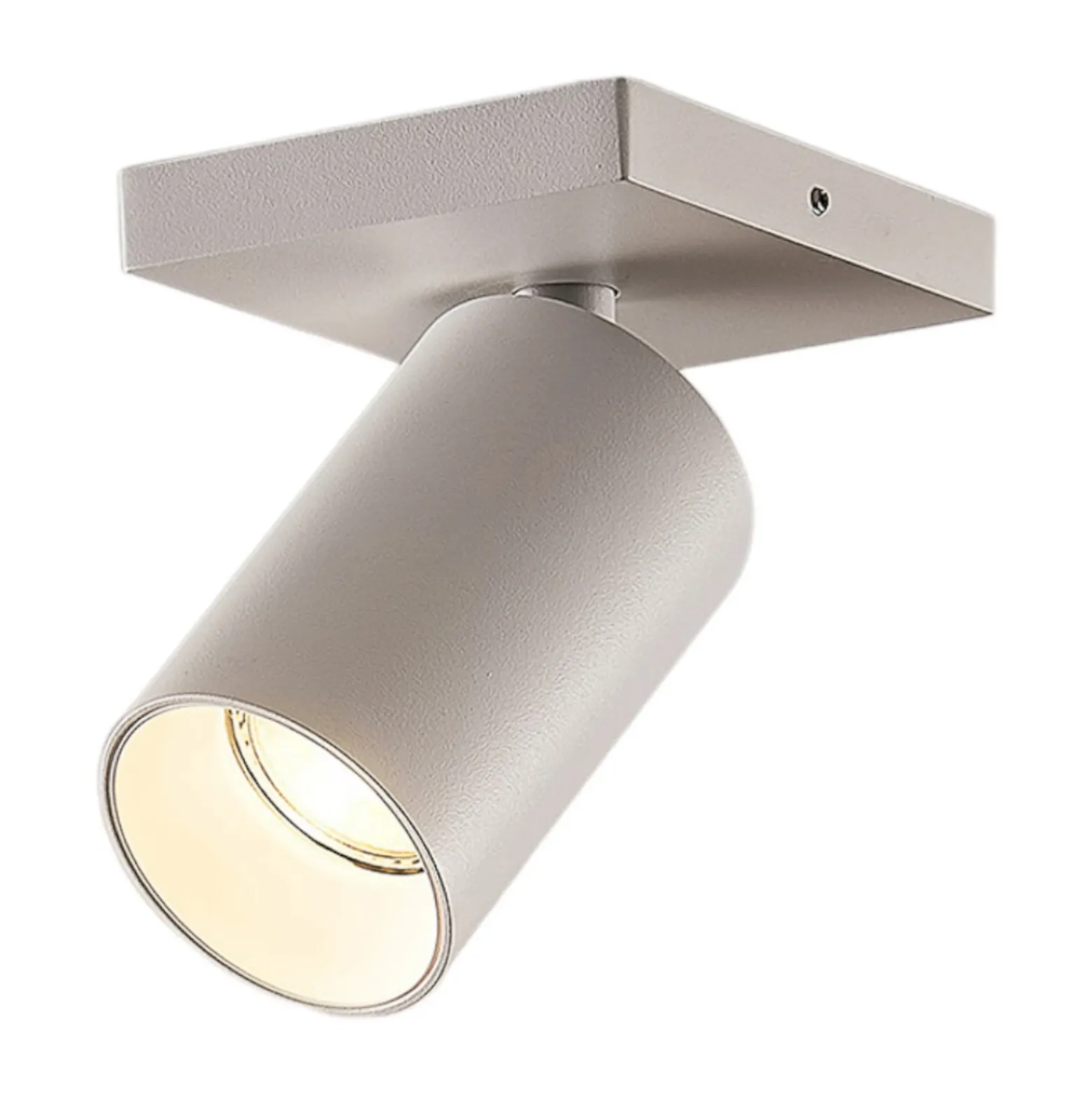 Arcchio Foco Brinja, blanco, angular, Ø 6 cm, 1 luz, GU10
