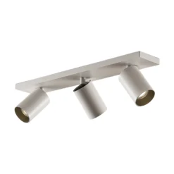 Arcchio Foco Brinja, blanco, angular, Ø 6 cm, 3 luces, GU10
