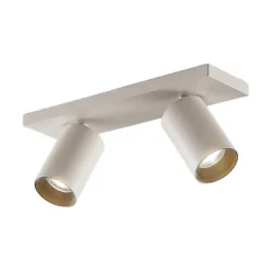 Arcchio Foco Brinja, blanco, angular, Ø 6 cm, 2 luces, GU10
