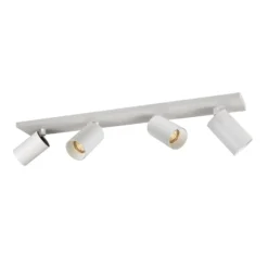 Arcchio Foco Brinja, blanco, angular, Ø 7 cm, 4 luces, GU10