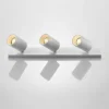 Arcchio Foco Brinja, blanco, angular, Ø 6 cm, 3 luces, GU10