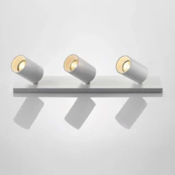 Arcchio Foco Brinja, blanco, angular, Ø 6 cm, 3 luces, GU10