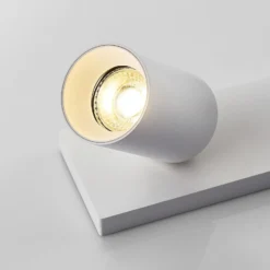 Arcchio Foco Brinja, blanco, angular, Ø 6 cm, 2 luces, GU10