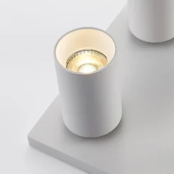 Arcchio Foco Brinja, blanco, angular, Ø 6 cm, 4 luces, GU10