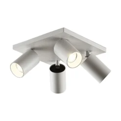Arcchio Foco Brinja, blanco, angular, Ø 6 cm, 4 luces, GU10
