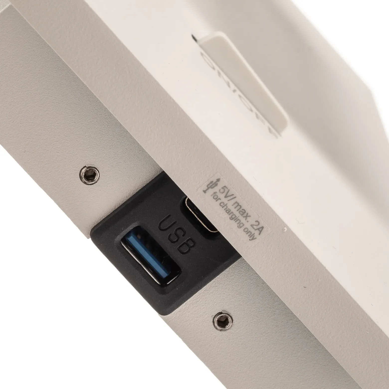 Arcchio Foco Brinja, blanco, metal, USB-C, interruptor, GU10