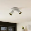 Arcchio Foco Brinja, blanco, redondo, Ø 6 cm, 2 luces, GU10