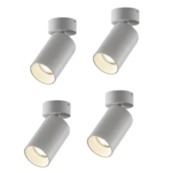 Arcchio foco Brinja, juego de 4, blanco, redondo, Ø 6 cm, GU10