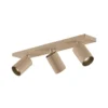 Arcchio Foco Brinja, marrón, angular, Ø 6 cm, 3 luces, GU10