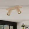 Arcchio Foco Brinja, marrón, angular, Ø 6 cm, 2 luces, GU10