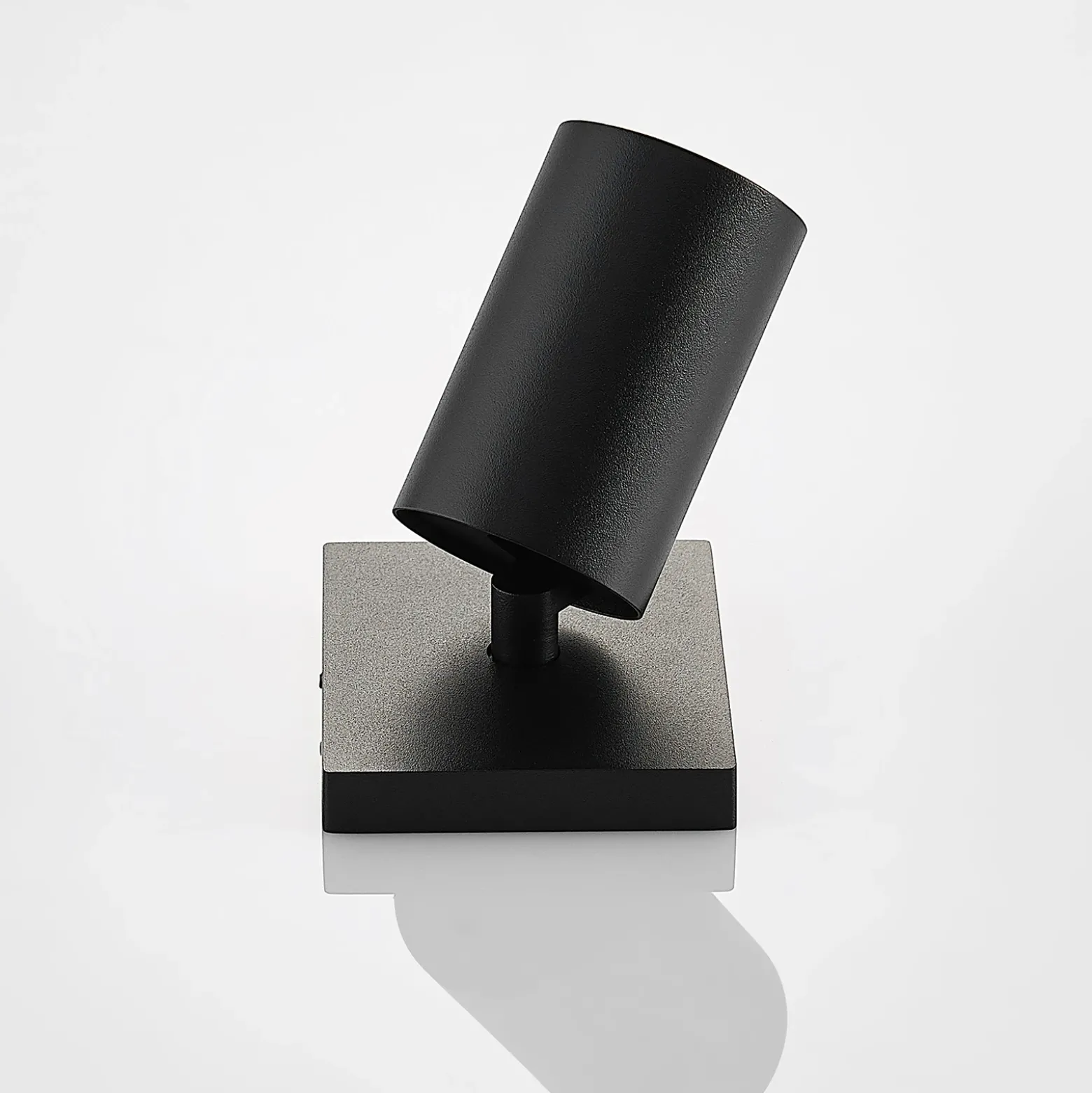 Arcchio Foco Brinja, negro, angular, Ø 6 cm, 1 luz, GU10