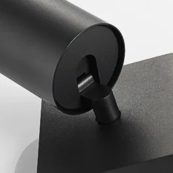 Arcchio Foco Brinja, negro, angular, Ø 6 cm, 1 luz, GU10