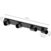 Arcchio Foco Brinja, negro, 65 cm de largo, Ø 7 cm, 4 luces.