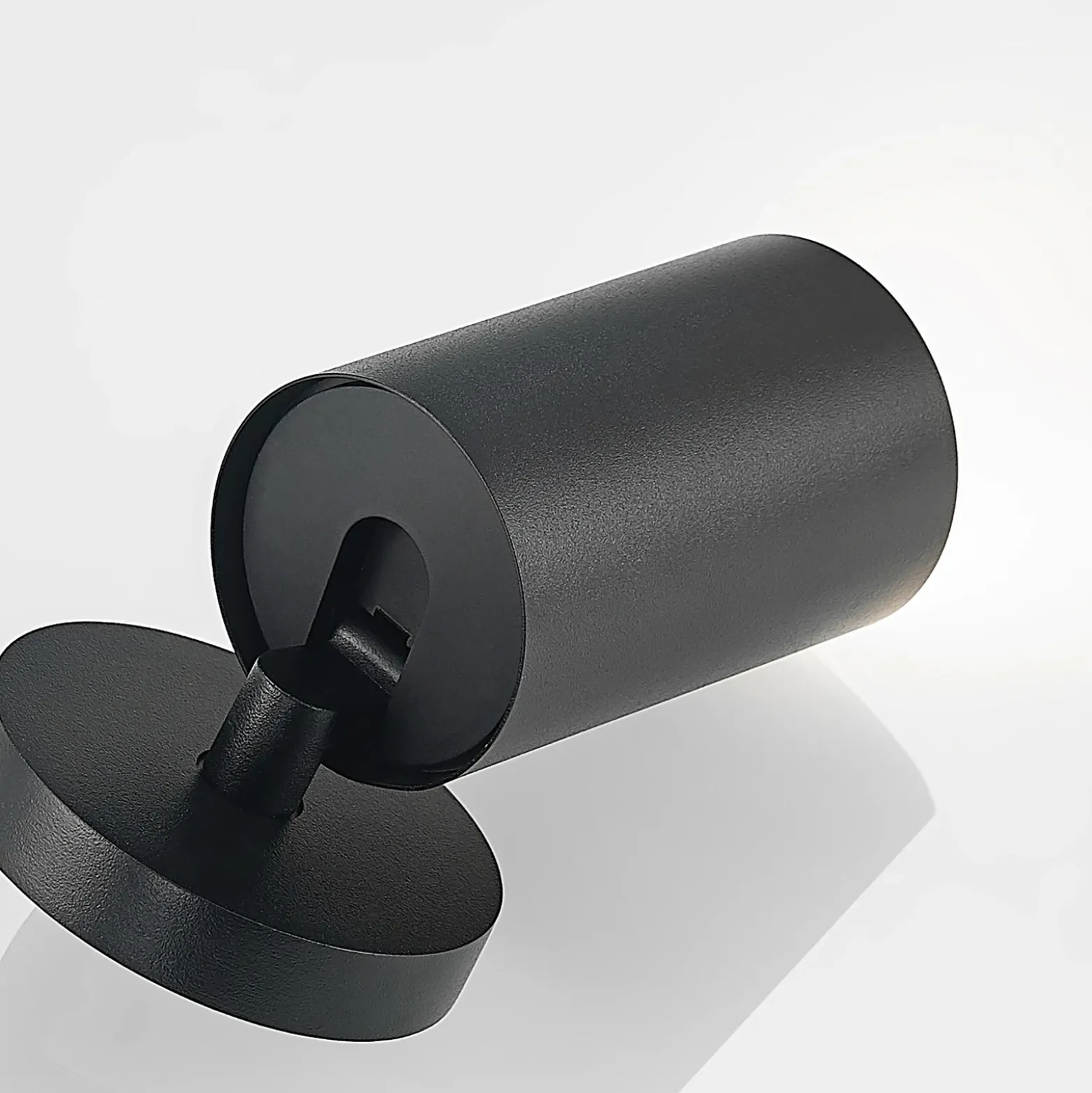 Arcchio Foco Brinja, negro, redondo, 12 cm de alto, Ø 6 cm