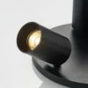 Arcchio Foco Brinja, negro, redondo, Ø 6 cm, 3 luces, GU10