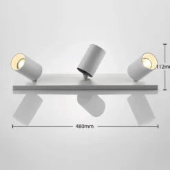 Arcchio foco Brinja, set de 2, blanco, angular, 3 luces, GU10