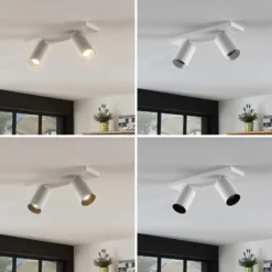 Arcchio foco Brinja, set de 2, blanco, angular, 2 luces, GU10