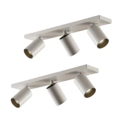 Arcchio foco Brinja, set de 2, blanco, angular, 3 luces, GU10