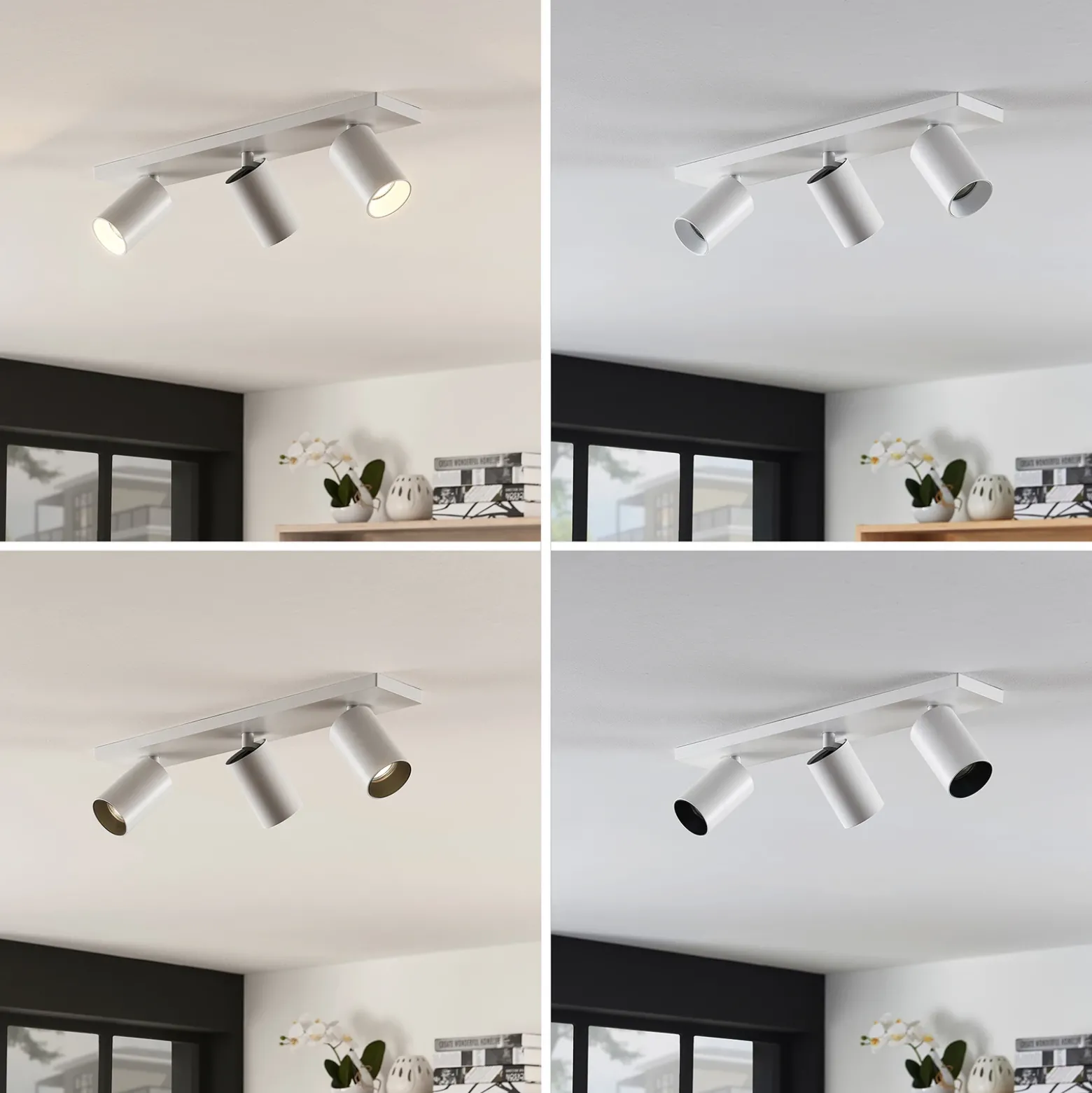 Arcchio foco Brinja, set de 2, blanco, angular, 3 luces, GU10